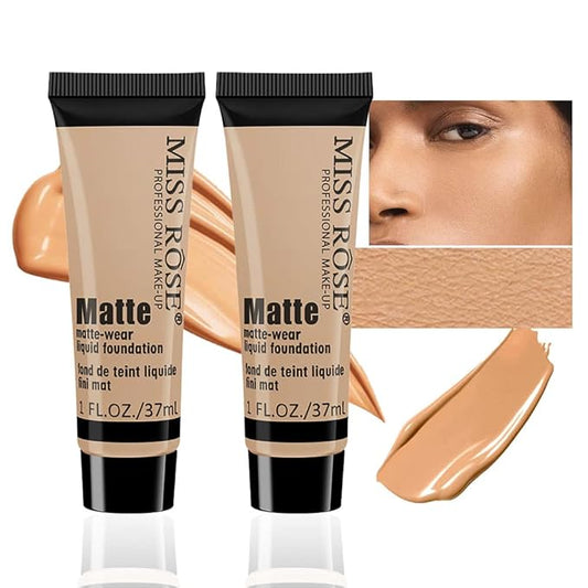 2 Pack Liquid Foundation Cream for Face Makeup,Durable