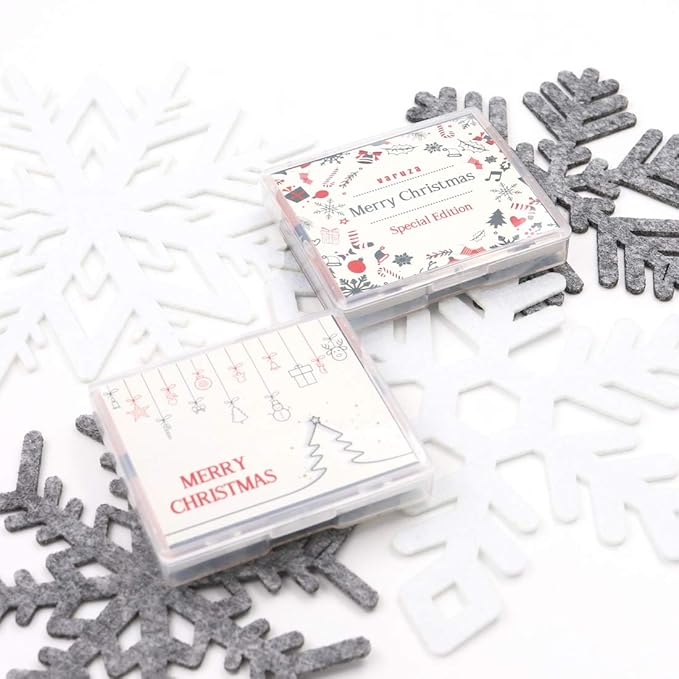 [200 Counts + Mirror Case] Christmas Edition Natural