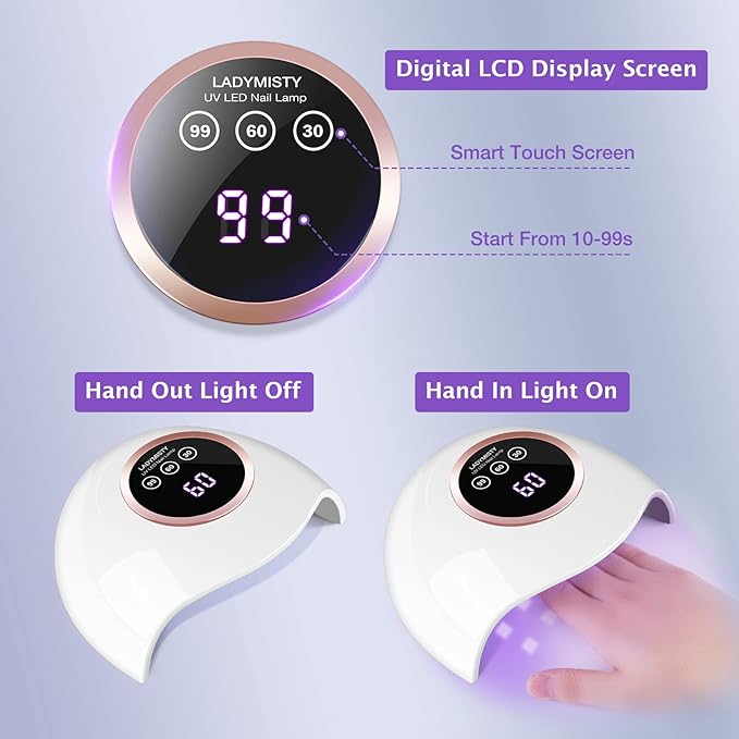 72W UV LED Nail Lamp