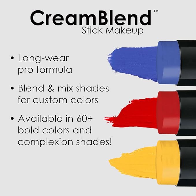 Mehron Makeup CreamBlend Stick | Face Paint, Body (Pastel Orange) 75 oz