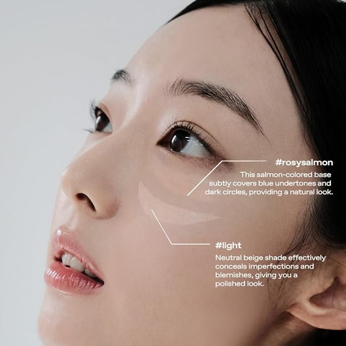 not dry concealer #light #rosysalmon : Vegan-Free, hypoallergenic, circles, 0. 4 Oz