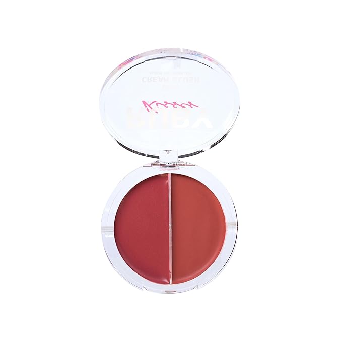 Ruby Kisses Duo Cream Blush, Smooth, Natural-Looking, Long-Lasting Face