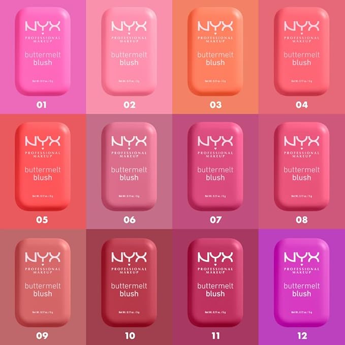 NYX PROFESSIONAL MAKEUP Buttermelt Powder Blush, Fade and Transfer-Resistant Blush, Up to 12HR Make Up Wear, Vegan Formula - U Know Butta