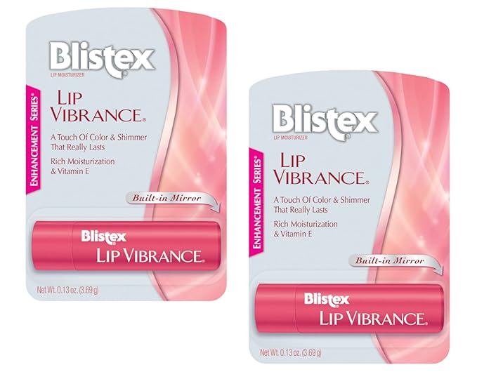 2 Pk Blistex Lip Vibrance Lip Build-in