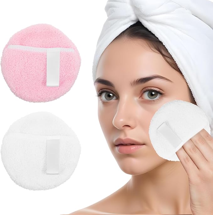 Ouligay 2pcs microfiber reusable makeup
