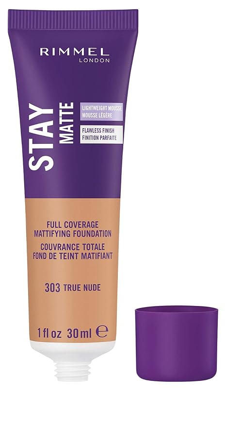 Rimmel London Stay Matte Liquid Mousse - 303 Control, Oil-Free, 1oz
