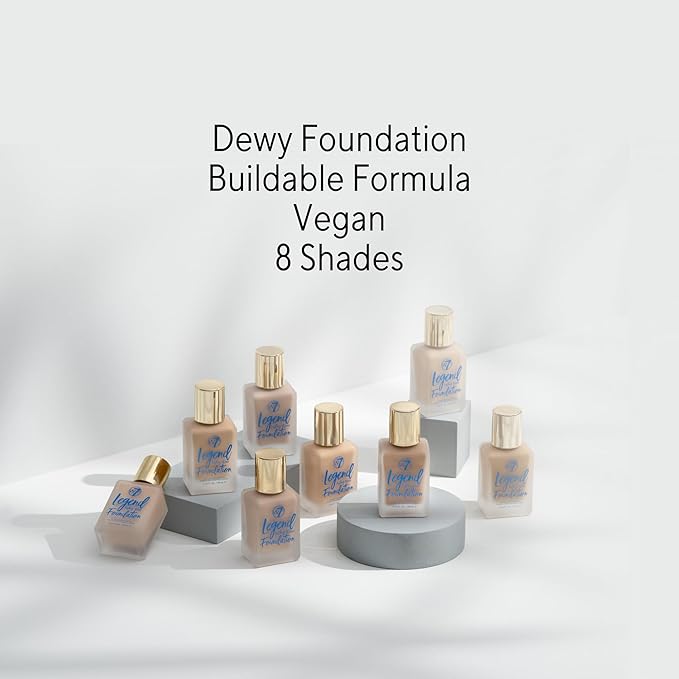 W7 Legend Foundation - Creamy Liquid Foundation for (Fresh Beige) 28ml