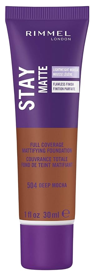 Rimmel London Stay Matte Liquid Mousse - 504 Control, Oil-Free, 1oz