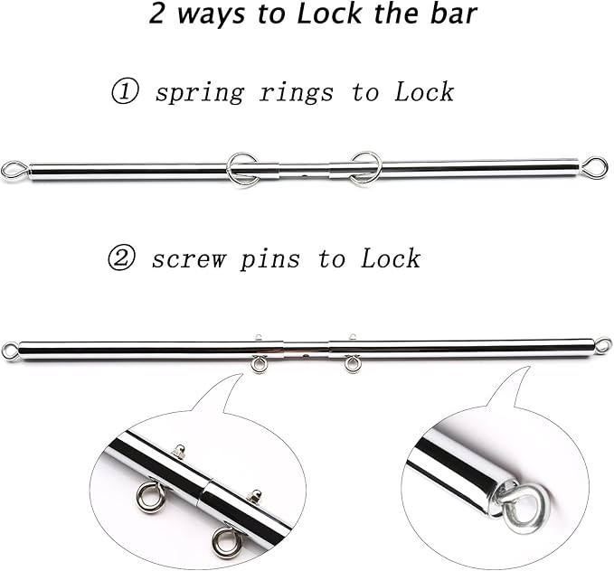 2pcs Silver Portable Restore Spreader Bar with 4pcs