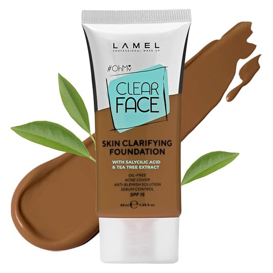 Lamel- Oh my Clear Face Foundation- SPF15-408 Golden 40ml
