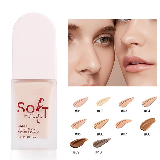 Full Coverage Foundation 10 Colors Natural Lightweight Smooth (Color 09)