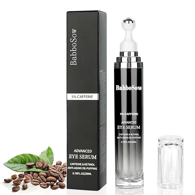 Caffeine eye cream and 24k