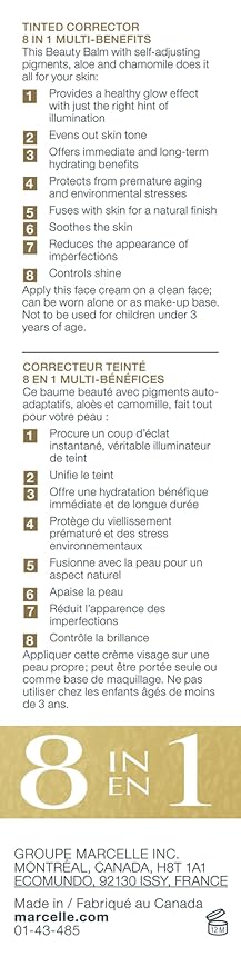 Marcelle BB Cream Golden Glow, Universal Shade, Tinted fl oz