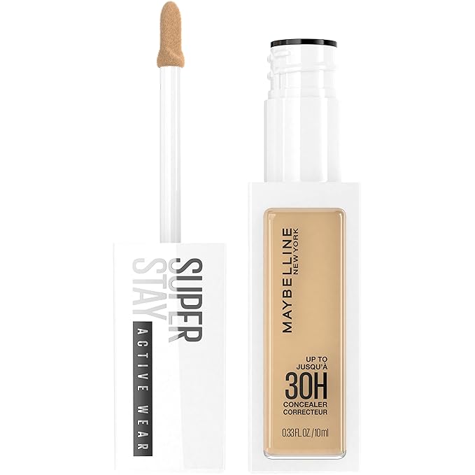 Maybelline Super Stay Liquid Concealer Makeup, Full Coverage Concealer, Up to 30 Hour Wear, Transfer Resistant, Natural Matte Finish, Oil-free, Available in 16 Shades, 27, 1 Count
