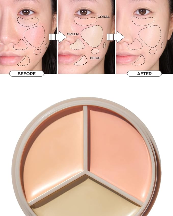 THESAEM Cover Perfection Triple Pot Concealer 03 Correct Redness Skin