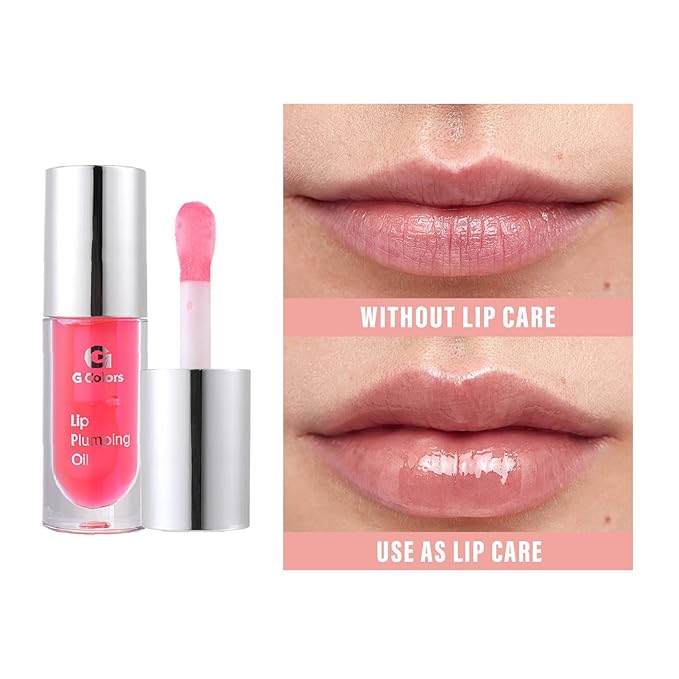 3 PCS Hydrating Lip Glow Oil Lip Stain, Moisturizing Nourishing Lip Gloss,High Shine, Smooth Finish Gloss Tinting And Non-Sticky Lip Oil For Dry Lips (M02-CHERRY, 1)