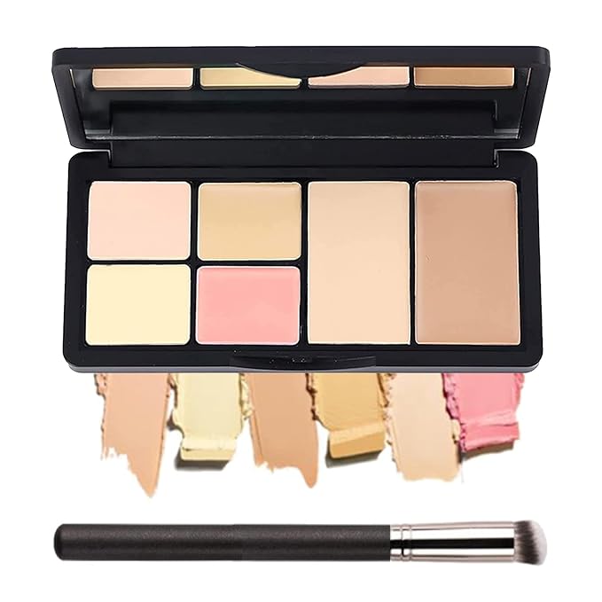 6 Colors Correcting Concealer Palette, Makeup Cream Contour