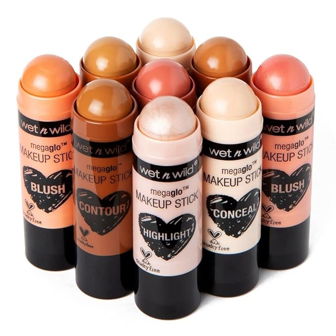 wet n wild MegaGlo Makeup Stick, Buildable Color, Versatile Use, Cruelty-Free & Vegan - Floral Majority