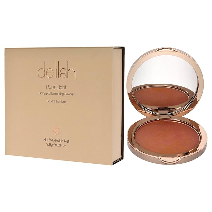 delilah - Pure Light Compact Illuminating Powder - Vegan-Cruelty Free-0. 34 oz