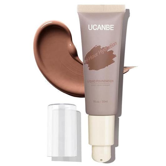 UCANBE Matte Liquid Foundation Makeup, Medium to Full fl. oz.
