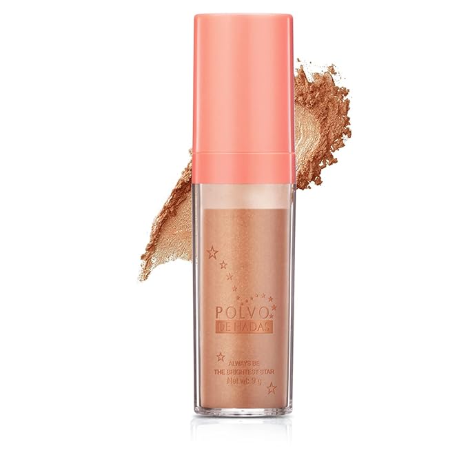 Polvo De Hadas Highlighter Powder Stick Body Face Makeup Gift-Gold