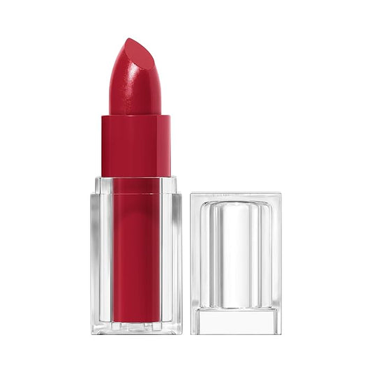 COVERGIRL Clean Lip Color, Crimson Doll, Satin Finish, Squalane, Avocado & Aloe, Carmine-Free, Non-Drying, 0.12oz