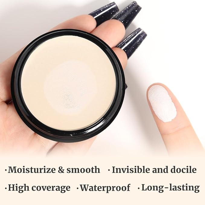 Kaely Color Correcting Concealer,Cream Pot Concealer Full Coverage,under Makeup,02 Fair