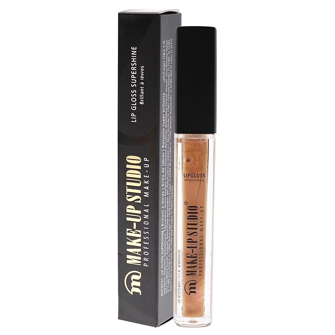 Professional Amsterdam Make-Up Lip Gloss Supershine - Ensures Beautiful, Well-Kept Lips All Day Long - Glossy And Does Not Stick - Nice Feel And Neutral Taste - Crystal 1-0.15 Oz
