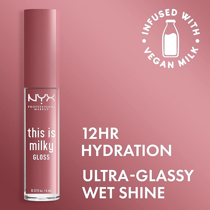 NYX PROFESSIONAL MAKEUP This Is Milky Gloss, Vegan Lip
