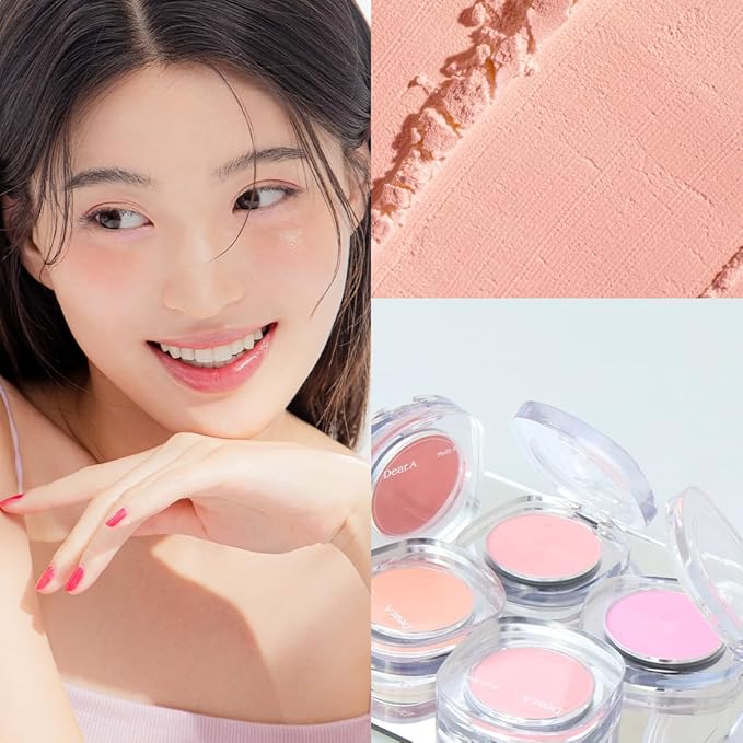 Dr.Althea Dear.A Fluffy Blush -An airy, long-lasting pressed Apricot Cream)