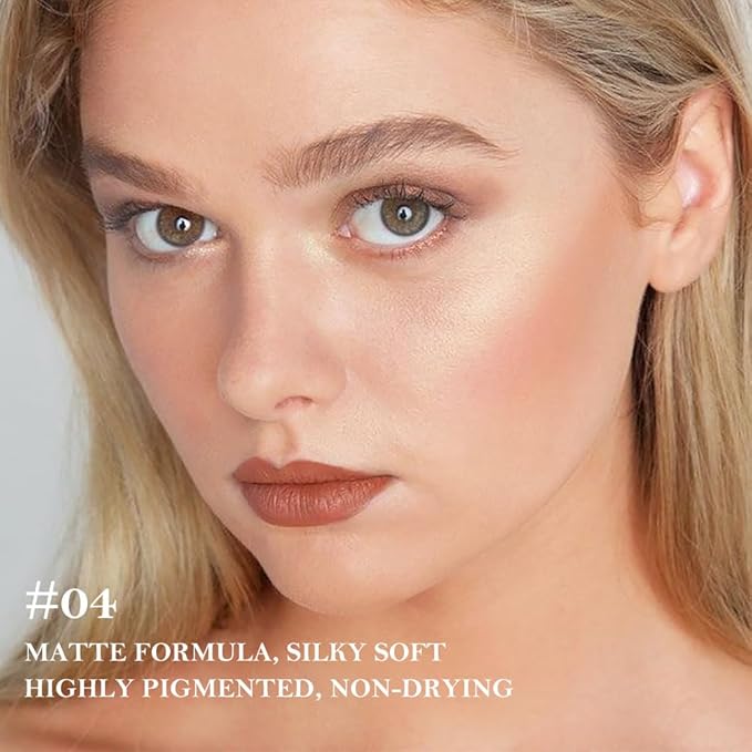 2Pcs Gradient Matte Lipstick Crayon Lip Liner Pencil, Flawless Contour Gradual Ombre Effect, Lipstick for Women, Long Lasting Waterproof Smudge Proof