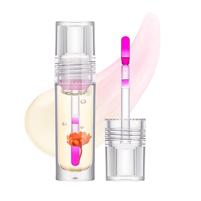 Flower Lip Oil, Hydrating Lip Glow lines
