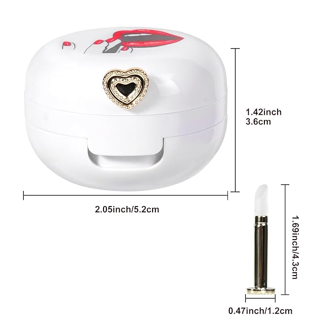 2 Pack Lip Balm Containers,Plastic Portable