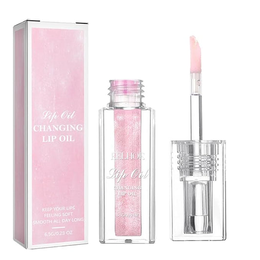 YUANLI Color Changing Lip Oil, Magic Hydrating Glimmer Changing