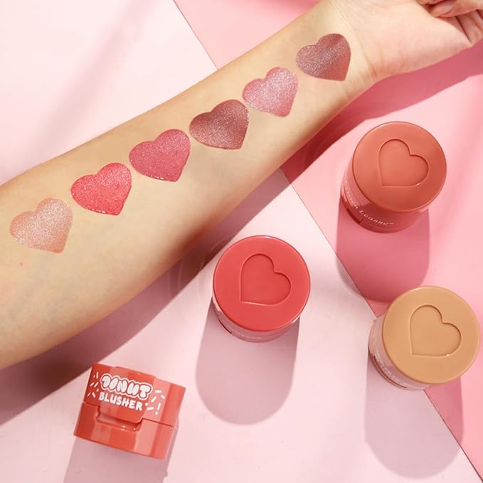 Cream Liquid Blush for Cheeks, Stamp Blush Pink Dewy Finish