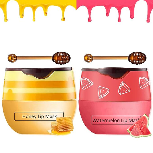 2 PCS Bee Lip Balm Honey Lines