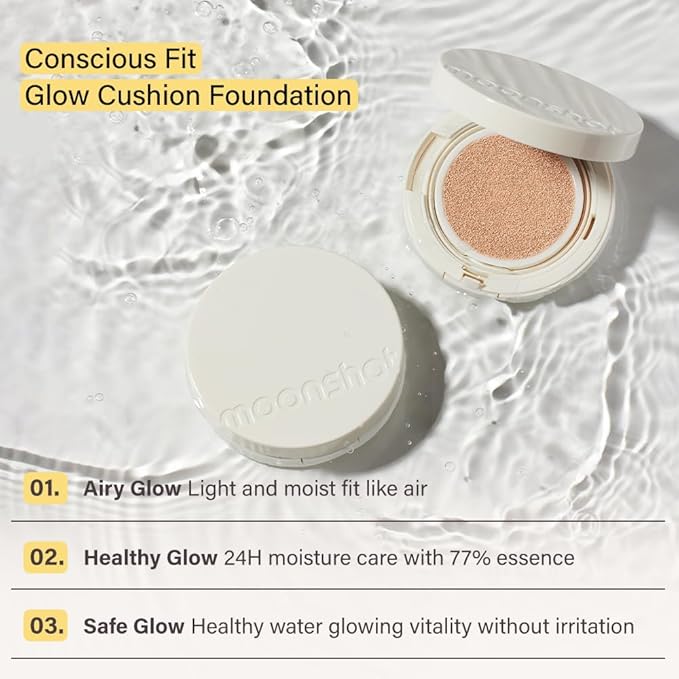MOONSHOT KOREA Conscious Fit Cushion Foundation Medium Coverage,