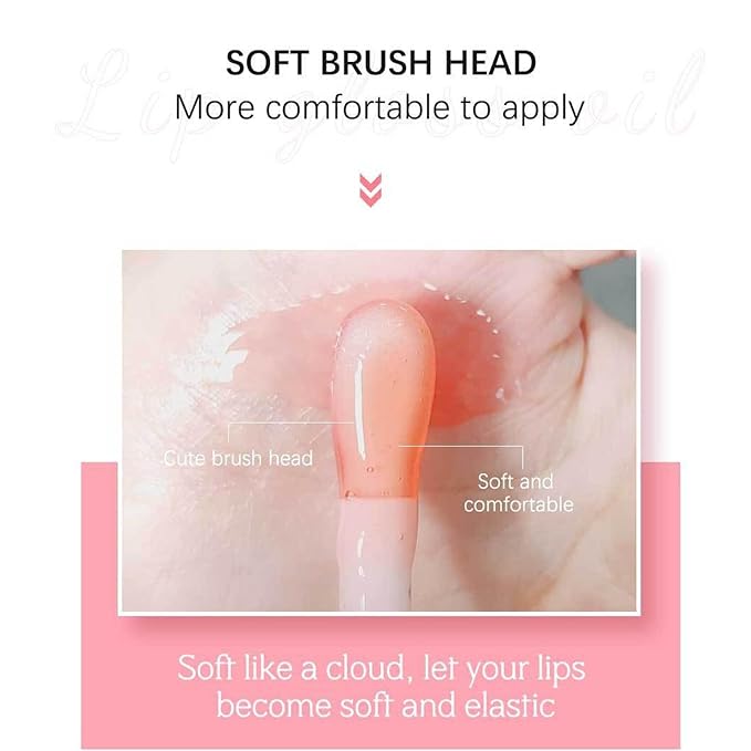 Hydrating Lip Glow Oil Set, Plumping Lip Oil Moisturizing Nourishing Shiny No-Sticky Transparent Tinted Lip Gloss Balm, Natural Lip Plumper Gloss Repairing Lightening (Raspberry)