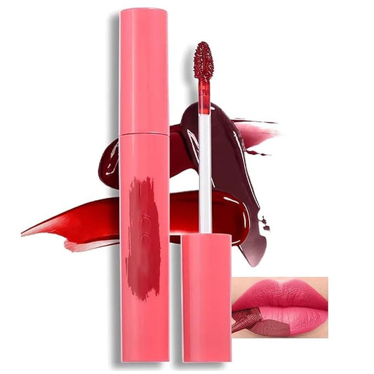 Peel Off Lip Tint, Wipe-On Colour Liquid Lipsticks, Tattoo Glaze, Matte High Pigment Long Wear Waterproof Contour Stain, Non Smudge Transfer Proof Tear-off Gross (#04, 0.12 floz)