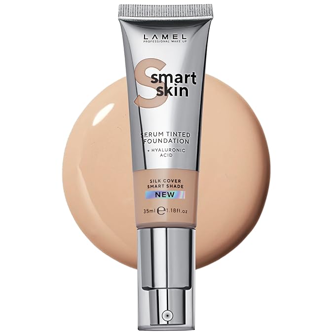LAMEL Smartskin Serum Tinted Foundation - Hydrating & 1.18 fl.oz