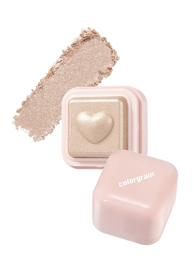 COLORGRAM Milk Bling Heartlighter 01 Peach Heart | Daily Makeup