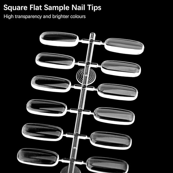 360pcs flat square nail tips