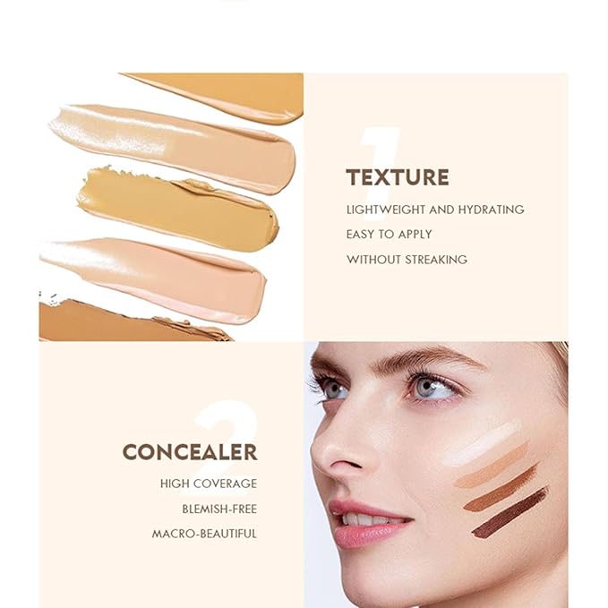 MAEPEOR Face Conceal Contour Palette 6 Colors Full