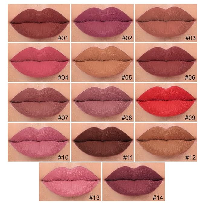 2Pcs Longwear Liquid Lip Liner Stain Marker Pen Set Long Lasting Waterproof, Maroon Mauve Purple Dark Red Brown Matte 24 Hour Lip Liner and Lipstick Combo, Color Stay Lipliner, Lip Stains peel off