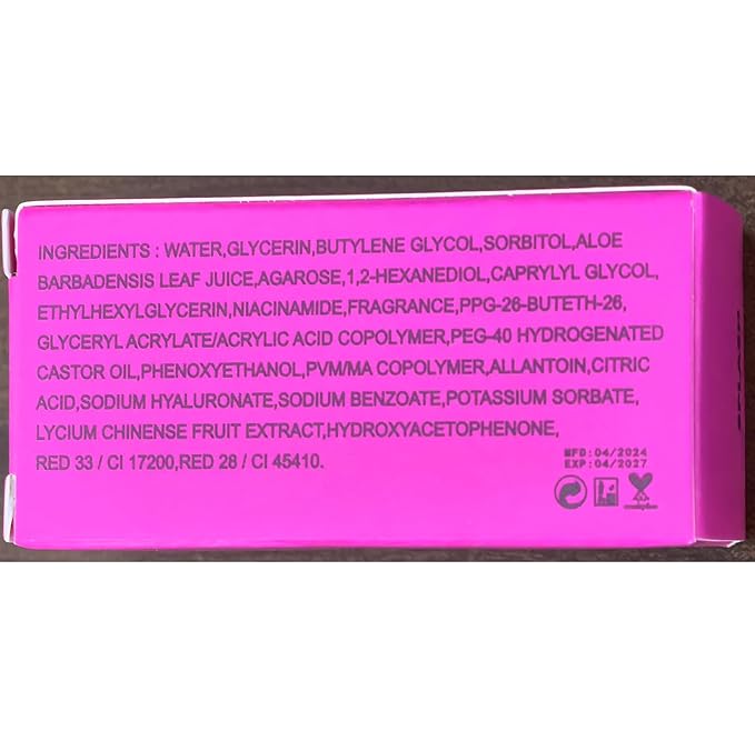 2Pcs Cooling Water Jelly Tint,Moisturizing Lip Tint Jelly Cooling