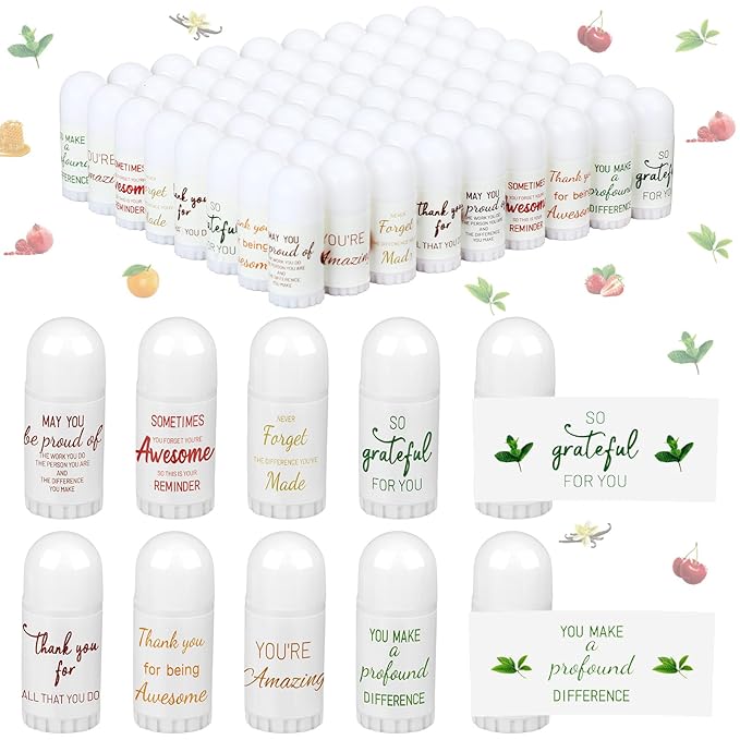72 Pcs Mini Lip Balm Bulk All