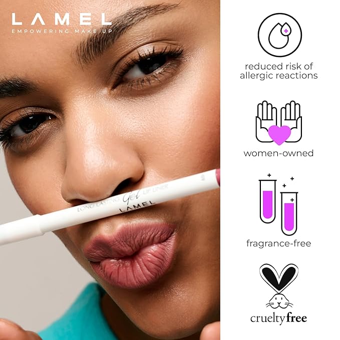 Matte Gel Lip Liner Pencil | Weightless & CreamyTexture - Sharpenable - Longwear & Waterproof - High Pigmented & Flawless Finish - Cruelty-free & Paraben-Free - 413, 1,7g/0.05oz. (Chilli)