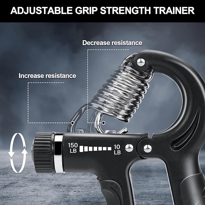 2 Pack Grip Strength Trainer 10-150 lbs