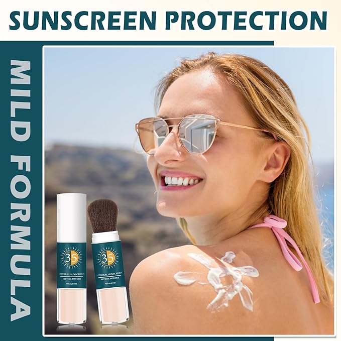 Mineral Sunscreen Powder SPF Powder for Face Oil