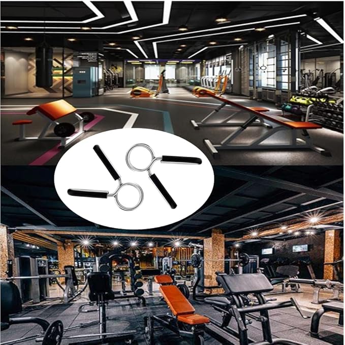 3 Pieces Barbell Spring Clip Weight Bar Clips